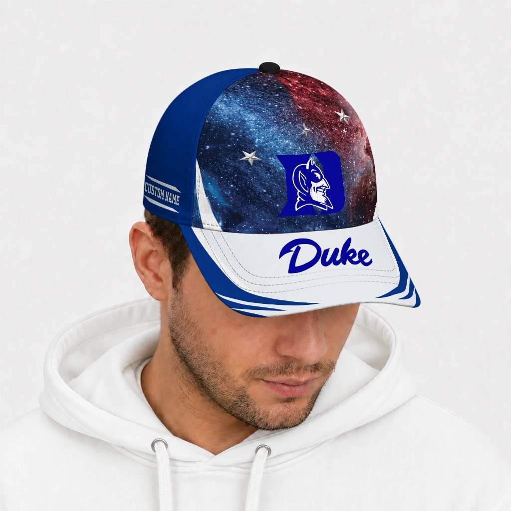 duke-blue-devils-cap-personalized-galaxy-nebula-blue-new-arrival.webp