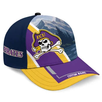 East Carolina Pirates Cap - Customized Diagonal Slash Purple
