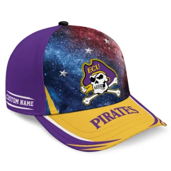 East Carolina Pirates Cap - Customized Galaxy Nebula Purple