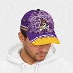 east-carolina-pirates-cap-customized-tropical-floral-purple-best-selling.webp