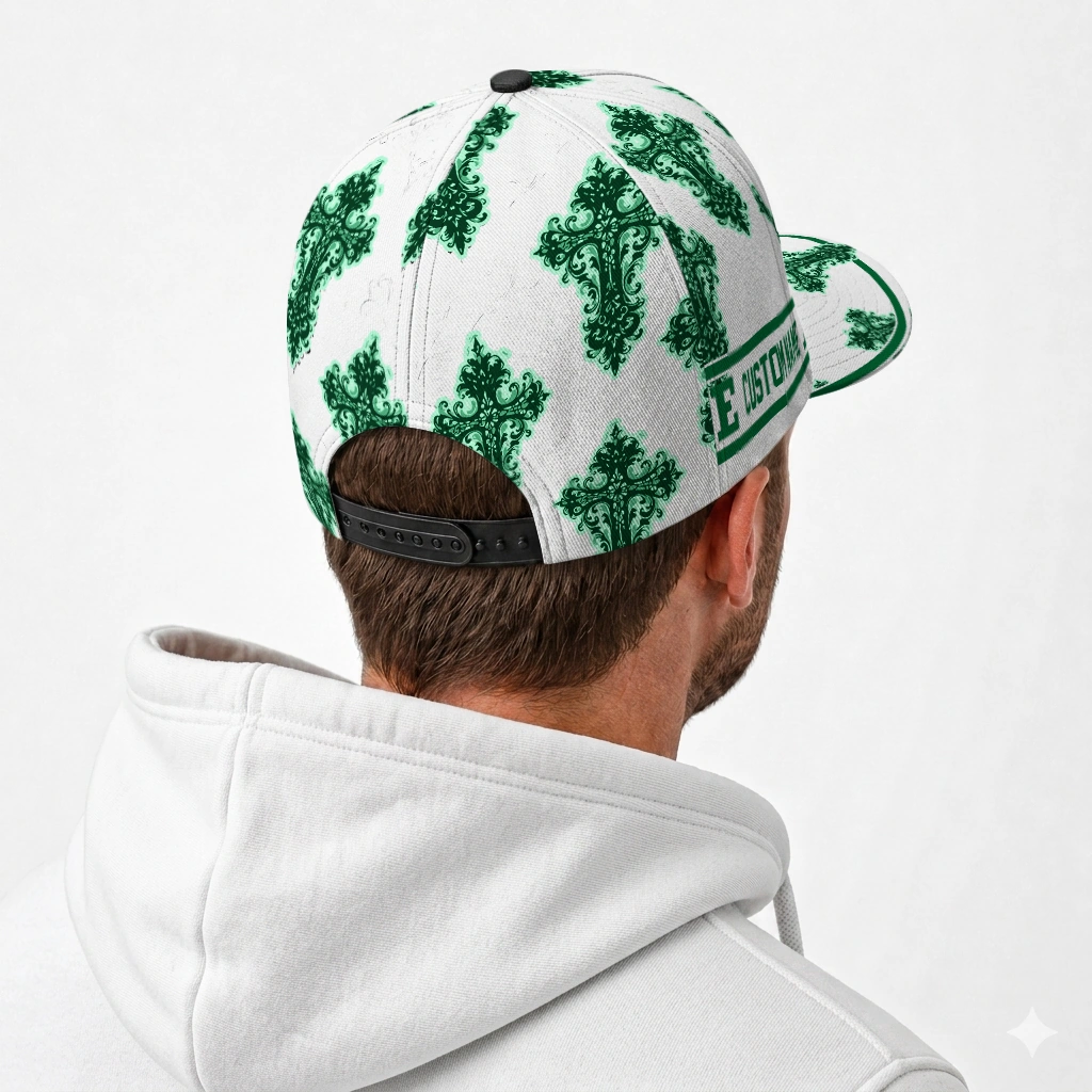 eastern-michigan-eagles-cap-customized-damask-pattern-green-white-latest-model.webp