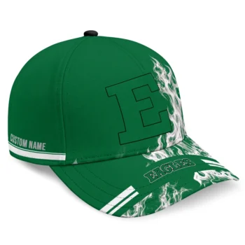 Eastern Michigan Eagles Cap - Customized Smoke Flames Green