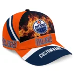 edmonton-oilers-cap-customized-blazing-fire-blue-best-selling.webp
