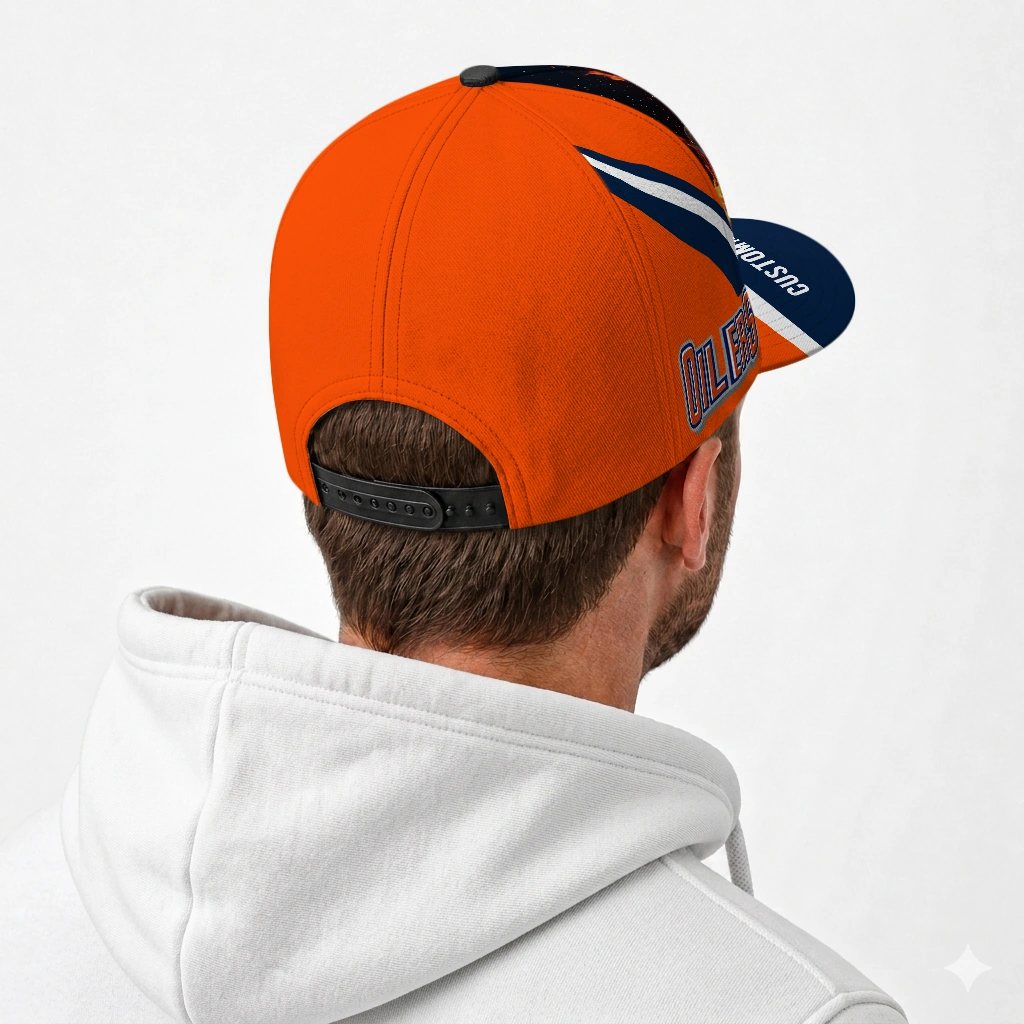 edmonton-oilers-cap-customized-blazing-fire-blue-latest-model.webp