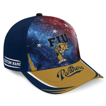 FIU Panthers Cap - Personalized Galaxy Nebula Blue