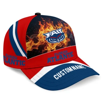 Florida Atlantic Owls Cap - Customized Blazing Fire Blue