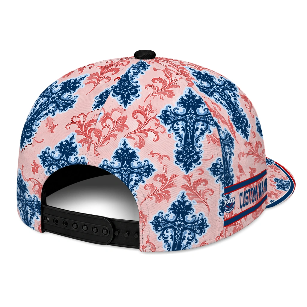 florida-atlantic-owls-cap-customized-damask-pattern-blue-white-fashion-forward.webp