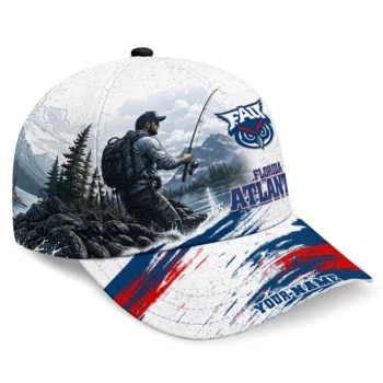 Florida Atlantic Owls Cap - Customized Photo Realistic Blue White
