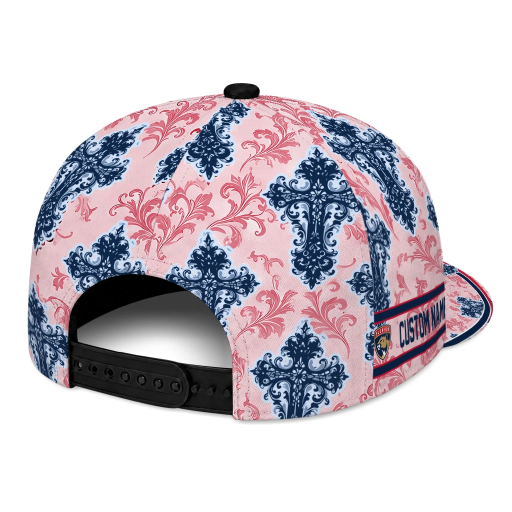 florida-panthers-cap-custom-damask-pattern-red-white-fashion-forward.webp