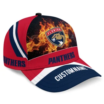 Florida Panthers Cap - Personalized Blazing Fire Red