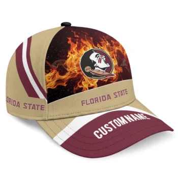 Florida State Seminoles Cap - Customized Blazing Fire Garnet