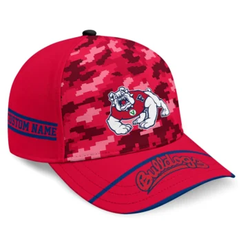 Fresno State Bulldogs Cap - Custom Pixel Camo Red