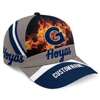 Georgetown Hoyas Cap - Customized Blazing Fire Blue