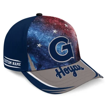 Georgetown Hoyas Cap - Customized Galaxy Nebula Blue