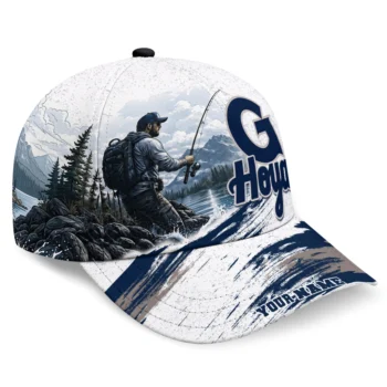 Georgetown Hoyas Cap - Customized Photo Realistic Blue White