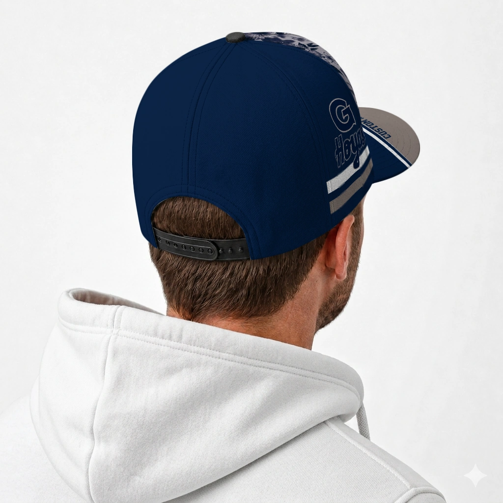 georgetown-hoyas-cap-customized-tropical-floral-blue-latest-model.webp