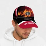 georgia-bulldogs-cap-personalized-blazing-fire-red-best-selling.webp