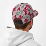 georgia-bulldogs-cap-personalized-damask-pattern-red-white-best-selling.webp