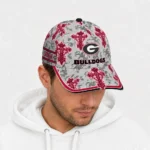 georgia-bulldogs-cap-personalized-damask-pattern-red-white-best-selling.webp
