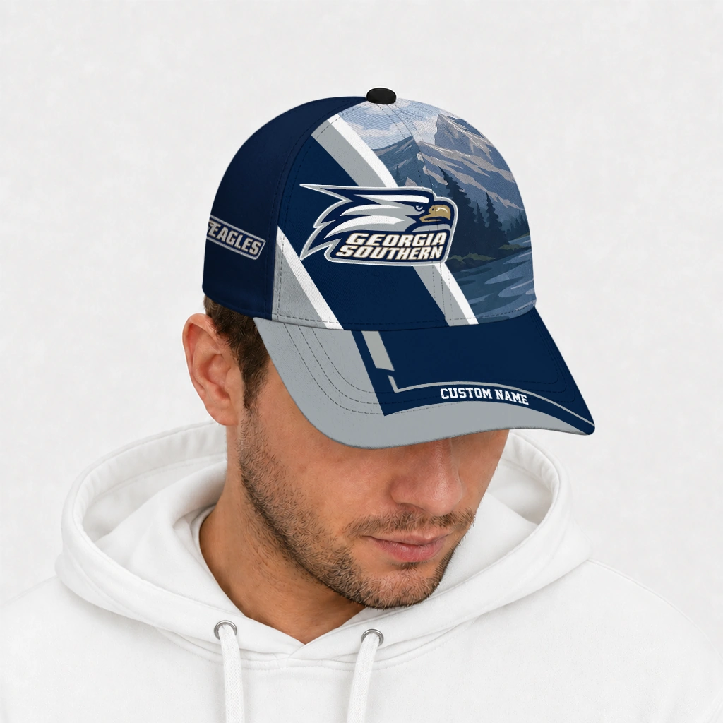 georgia-southern-eagles-cap-custom-diagonal-slash-blue-new-arrival.webp