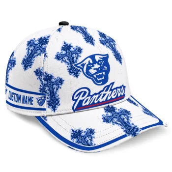 Georgia State Panthers Cap - Customized Damask Pattern Blue White