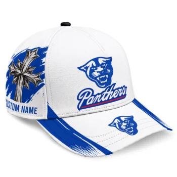 Georgia State Panthers Cap - Customized Grunge Cross Blue White