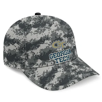 Georgia Tech Yellow Jackets Cap - Custom Digital Camo Gray