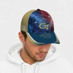georgia-tech-yellow-jackets-cap-custom-galaxy-nebula-gold-best-selling.webp