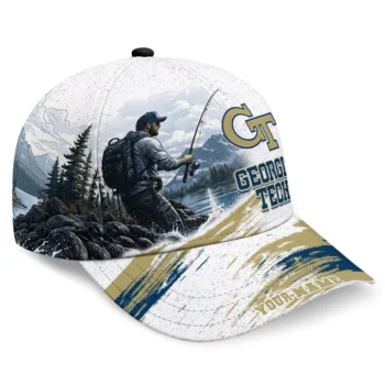 Georgia Tech Yellow Jackets Cap - Custom Photo Realistic Gold White