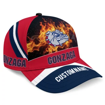 Gonzaga Bulldogs Cap - Personalized Blazing Fire Blue