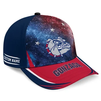 Gonzaga Bulldogs Cap - Personalized Galaxy Nebula Blue