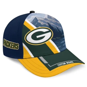 Green Bay Packers Cap - Personalized Diagonal Slash Green