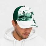 hawaii-rainbow-warriors-cap-custom-flat-illustration-green-white-best-selling.webp