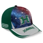 hawaii-rainbow-warriors-cap-custom-galaxy-nebula-green-best-selling.webp