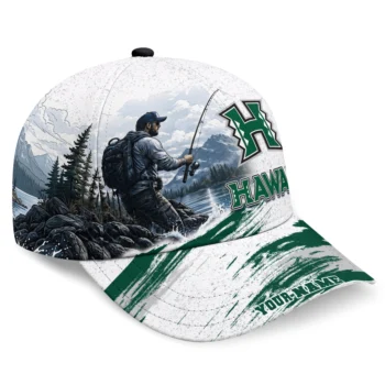 Hawaii Rainbow Warriors Cap - Custom Photo Realistic Green White