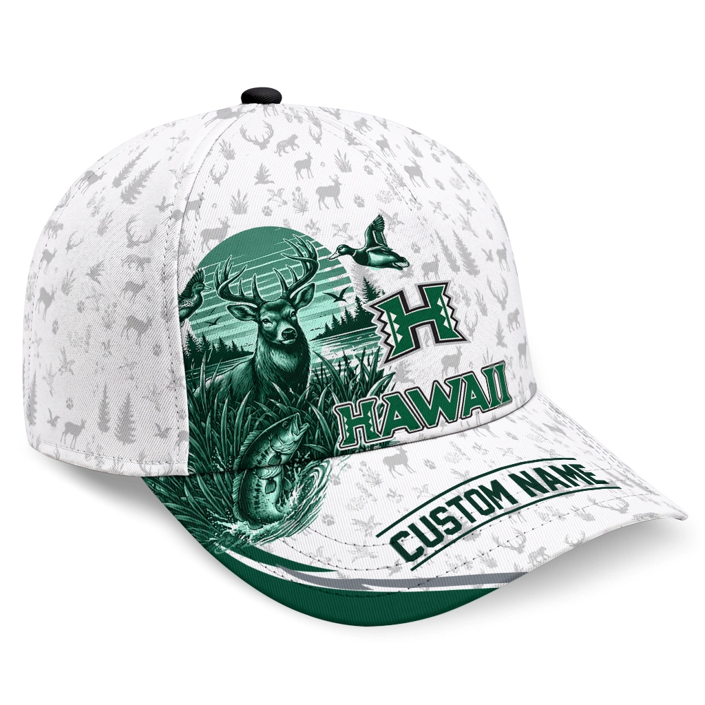 hawaii-rainbow-warriors-cap-custom-toile-pattern-green-white-best-selling.webp hawaii rainbow warriors cap custom toile pattern green white best selling