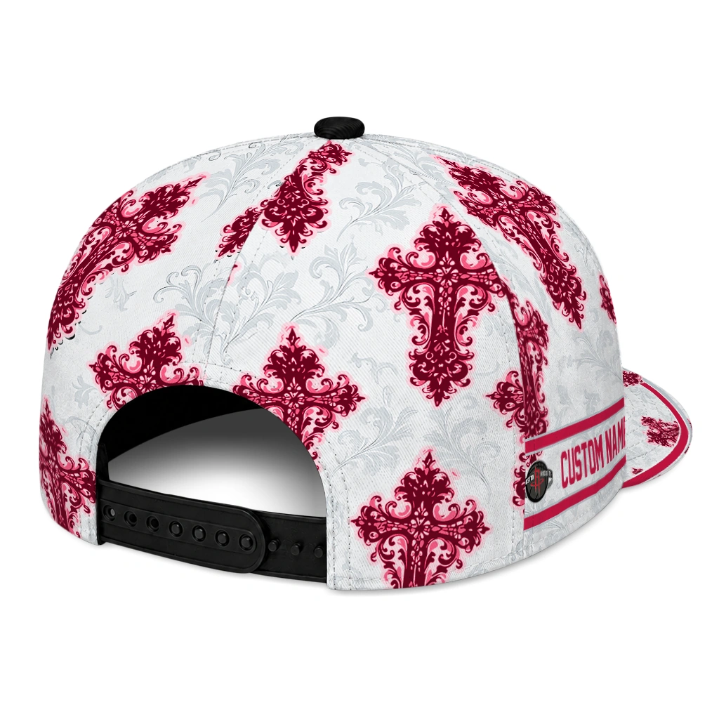 houston-rockets-cap-customized-damask-pattern-red-white-fashion-forward.webp