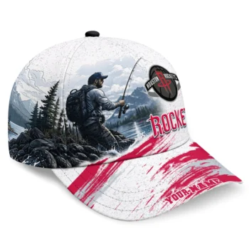 Houston Rockets Cap - Personalized Photo Realistic Red White