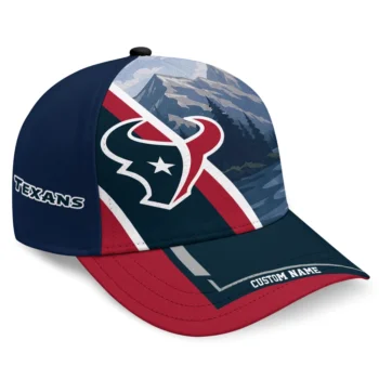 Houston Texans Cap - Custom Diagonal Slash Blue