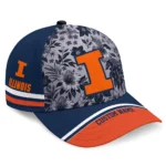 illinois-fighting-illini-cap-custom-tropical-floral-blue-best-selling.webp