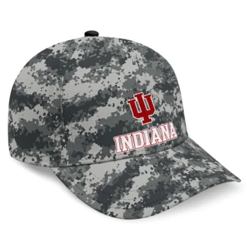 Indiana Hoosiers Cap - Personalized Digital Camo Gray