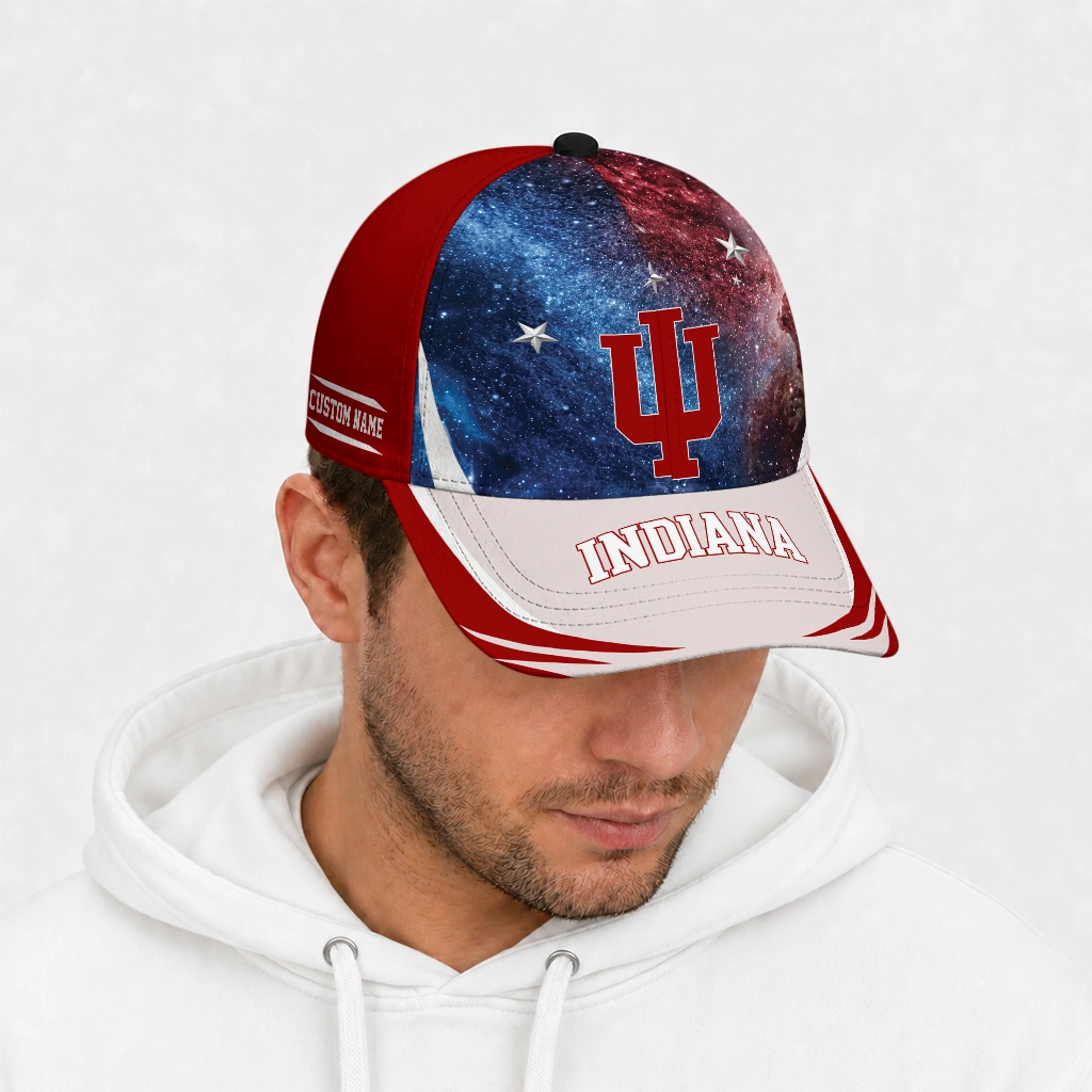 indiana-hoosiers-cap-personalized-galaxy-nebula-red-new-arrival.webp