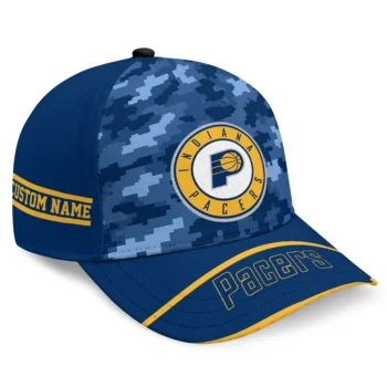 Indiana Pacers Cap - Custom Pixel Camo Blue
