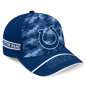 Indianapolis Colts Cap - Custom Pixel Camo Blue