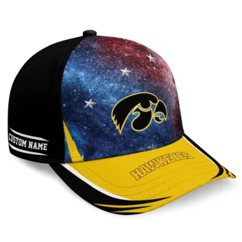 Iowa Hawkeyes Cap - Customized Galaxy Nebula Black