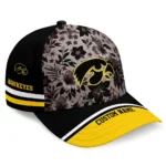 iowa-hawkeyes-cap-customized-tropical-floral-black-best-selling.webp
