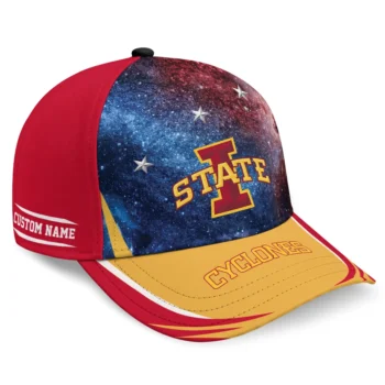 Iowa State Cyclones Cap - Custom Galaxy Nebula Red