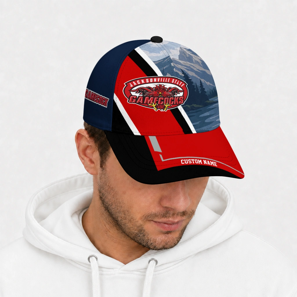 jacksonville-state-gamecocks-cap-custom-diagonal-slash-red-new-arrival.webp