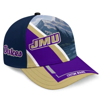 James Madison Dukes Cap - Customized Diagonal Slash Purple
