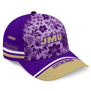James Madison Dukes Cap - Customized Tropical Floral Purple